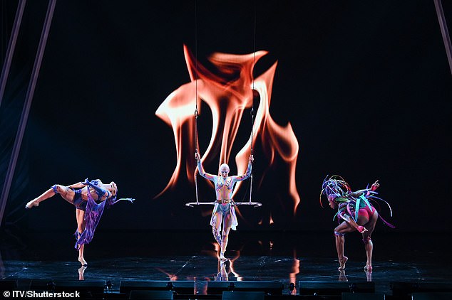 Cirque Du Soleil performed a world premiere from their Vegas show 'O'