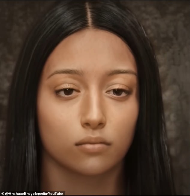 The researchers used the image to recreate Mary's appearance using AI, which studied the images for weeks to capture her appearance