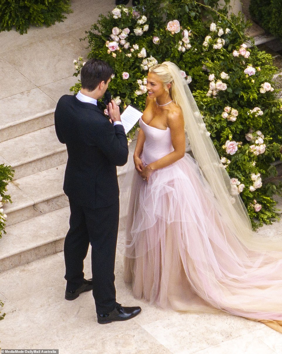 The fitness influencer, 30, and the former Love Island Australia star, 29, tied the knot in a beautiful ceremony at Chateau Du Soleil in Byron Bay