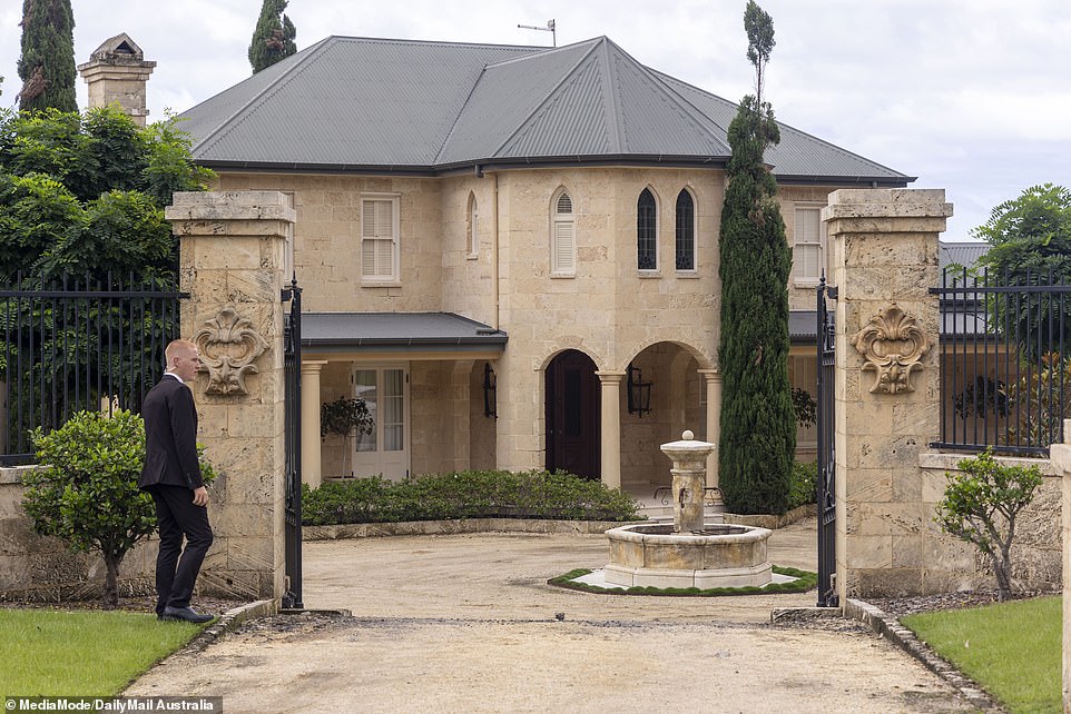 Tammy and Matt's wedding took place at Chateau Du Soleil in Byron Bay (pictured)