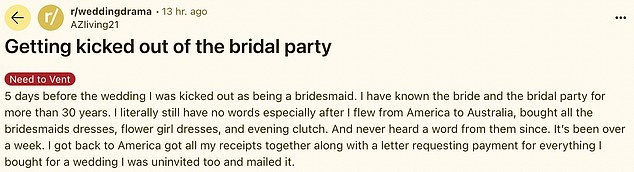 1732351389 659 Bridesmaid reveals she was kicked out of bridal party and