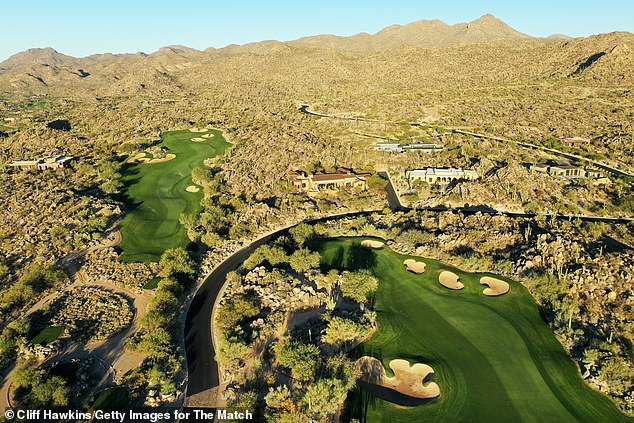 Oro Valley, Arizona, has several golf courses near suburban areas of the city