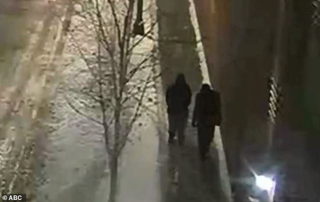 Police released this image of the brothers walking near the scene of the attack on the night of the attack. Smollett said that without realizing they had been arrested, “absolutely” was an image of the men attacking him.