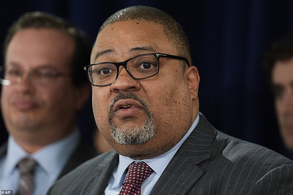 Manhattan District Attorney Alvin Bragg (pictured) argued that the case should continue, but he also acknowledged that prosecutors may have to put the case on hold until after Trump leaves the White House, which would be in 2029. further proceedings,” prosecutors wrote. Bragg wrote that prosecutors 