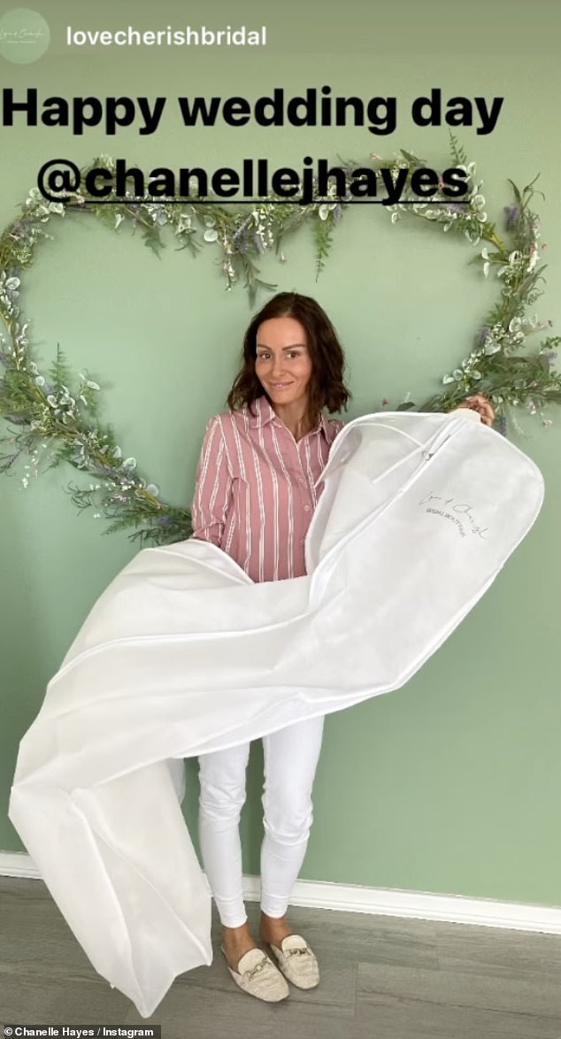 Chanelle has yet to post official wedding photos from her big day, but she took to her Instagram early in the morning to repost a photo from her bridal shop