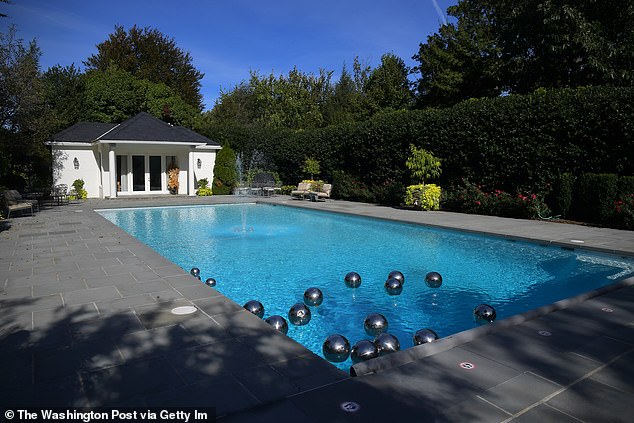 The Vice President's home, known as One Naval Observatory, has a private heated pool