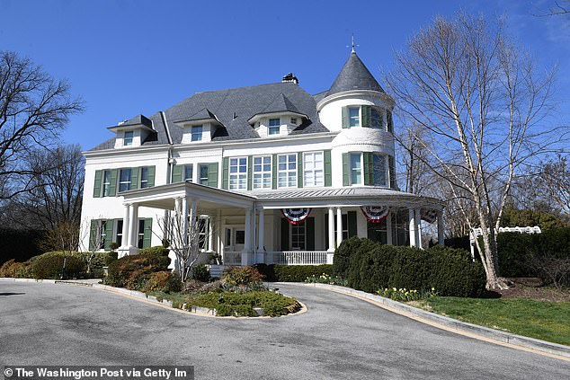 The 9,000-square-foot vice presidential residence has six bedrooms