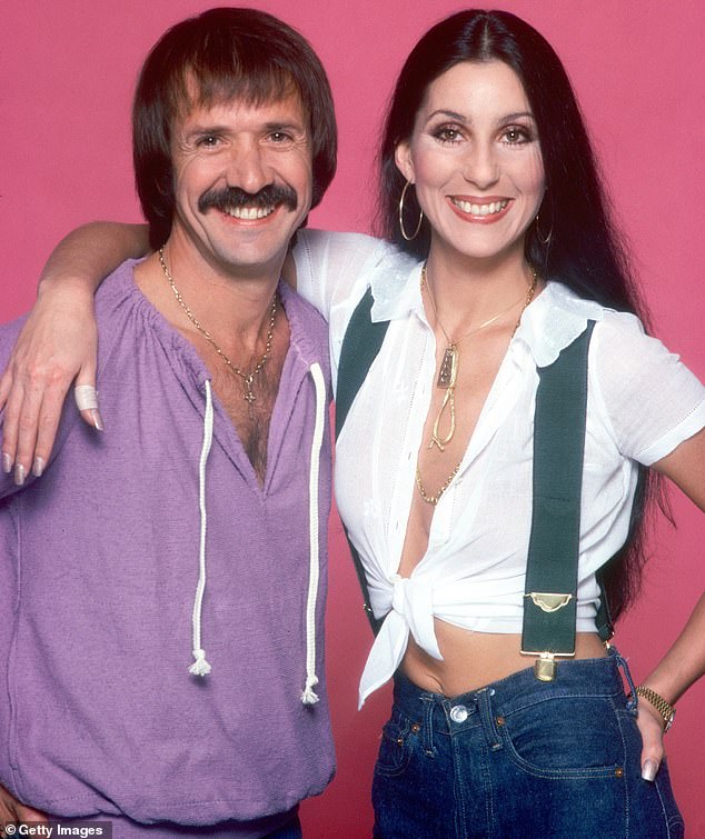 “If grass can grow through cement, love can find you at any time in your life,” said Cher, pictured with her first husband Sonny Bono in 1977