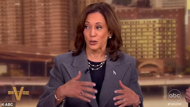 Kamala Harris appears on The View