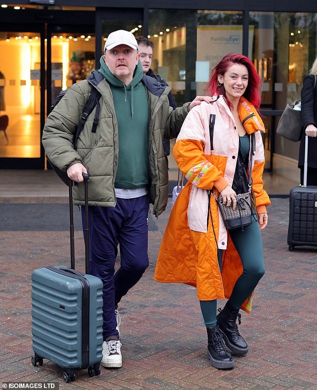 Dianne Buswell and her dance partner Chris McCausland headed to the studios not long after the Love Island star