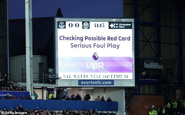 Referee Chris Kavanagh was assisted by VAR intervention in his decision to send Norgaard off the field