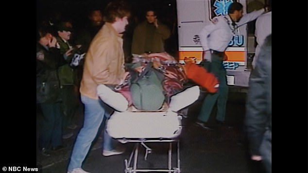 Paramedics arrive to transport the injured after the Palladium nightclub shooting