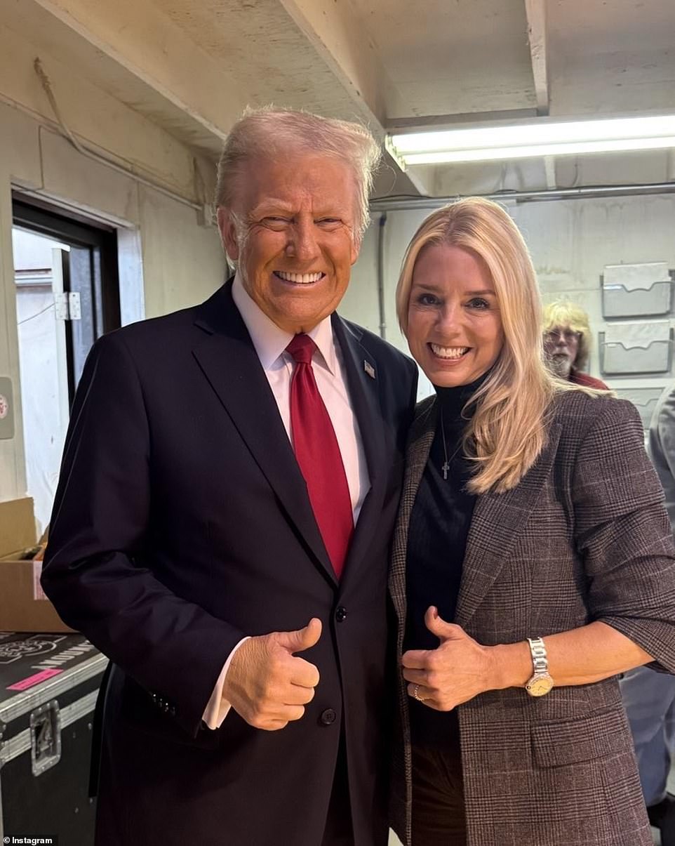 As Florida's attorney general, Bondi gained national recognition for her outspoken defense of conservative values. In 2016, she endorsed Trump over Florida Sen. Marco Rubio, making her loyalty clear. At the Republican National Convention, she supported chants of 