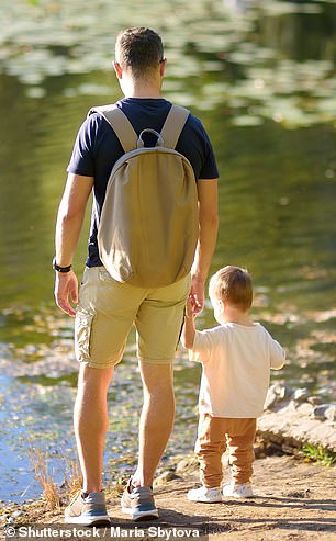 The father spent three years building memories with little Noah before DNA testing revealed he was not his genetic father (stock image)