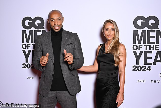 1732412579 166 Thierry Henry looks suave alongside rarely seen model partner as he