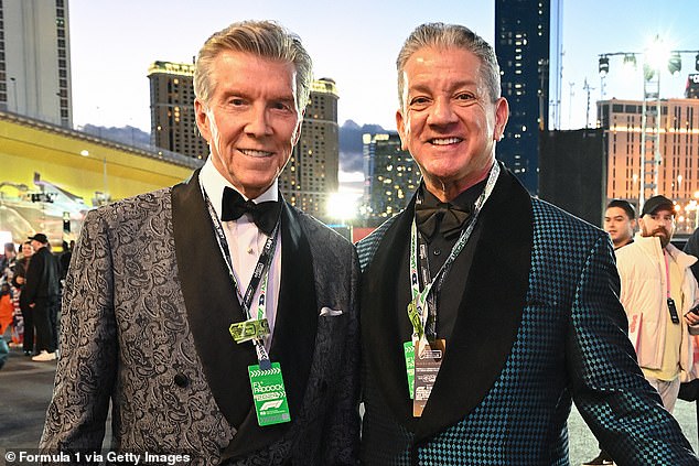 Legendary presenters Michael (L) and Bruce (R) Buffer introduced the drivers