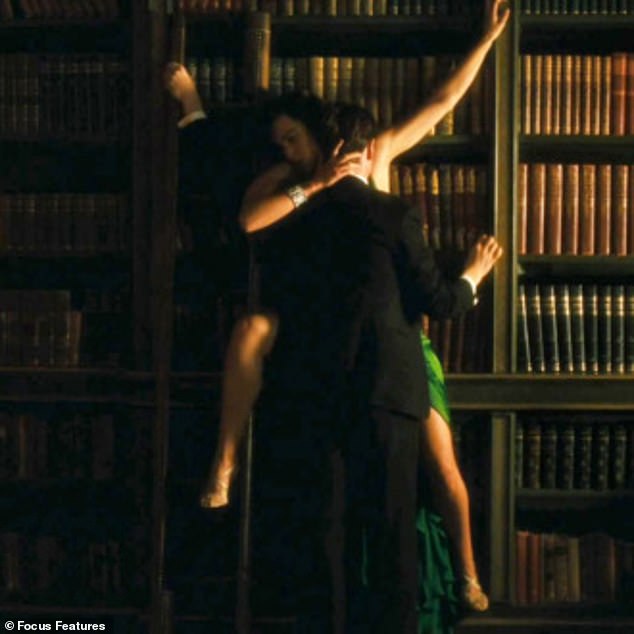 The 39-year-old actress starred alongside James McAvoy in the 2007 film, where they had a steamy moment against a bookcase