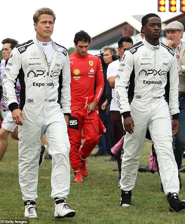 Last year, both Pitt and his castmate, Damson Idris, were also seen filming for the project at the 2023 British Grand Prix (see above)