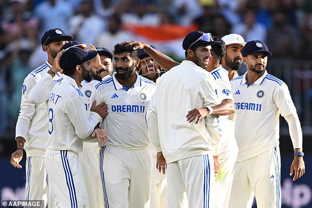 Victory is on the cards for India unless Australia can stage a huge chase on day four in Perth