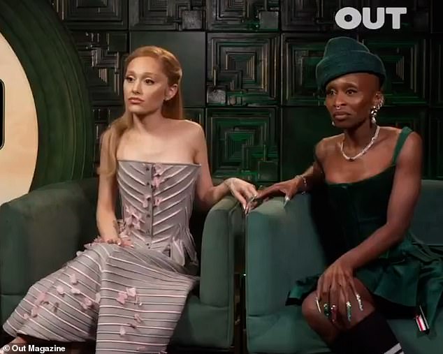 The viral clip is the latest in an emotional press tour from Cynthia Erivo and Ariana Grande, which has seen them repeatedly burst into tears while discussing the film.