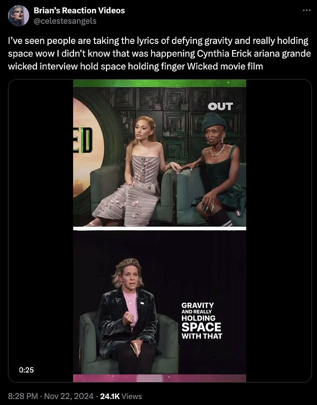 1732453510 464 Wicked fans are baffled by breathless exchange with Cynthia Erivo