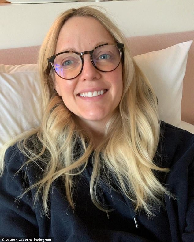 Lauren revealed in August (pictured) that the cancer was 'detected early and unexpectedly during a screening test' and was 'expected to make a full recovery'