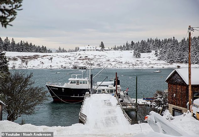 The island has a year-round population of about 50, according to locals, and many people flee during Maine's harsh winter.