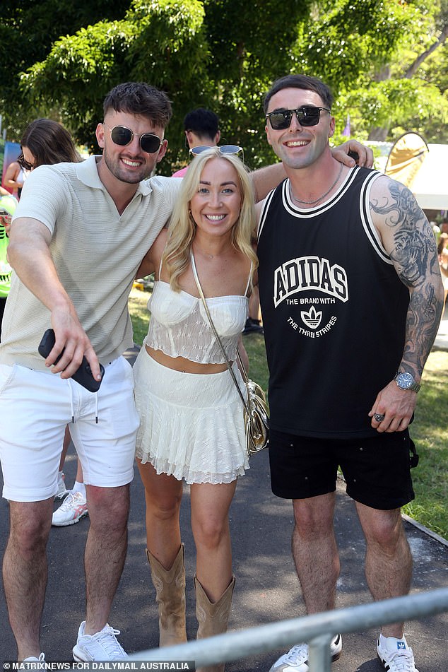 This group of music fans at the harbor were all smiles as they joined thousands of like-minded dancers