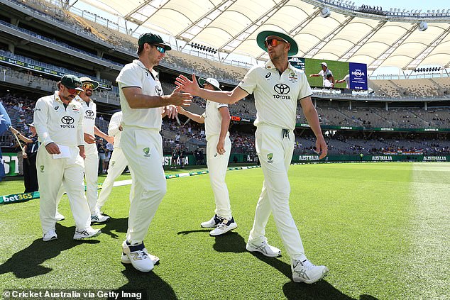 Australia are on their way to their first Test defeat at Optus Stadium since it opened in 2018