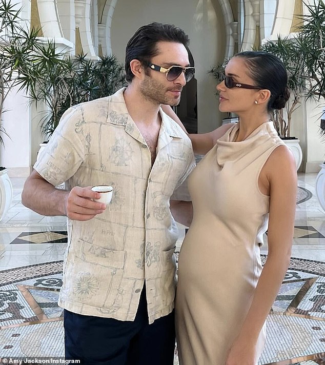 Earlier this month, Amy Jackson showed off her blossoming baby bump in a black bikini as she posed for photos during her luxury holiday with Ed in Dubai