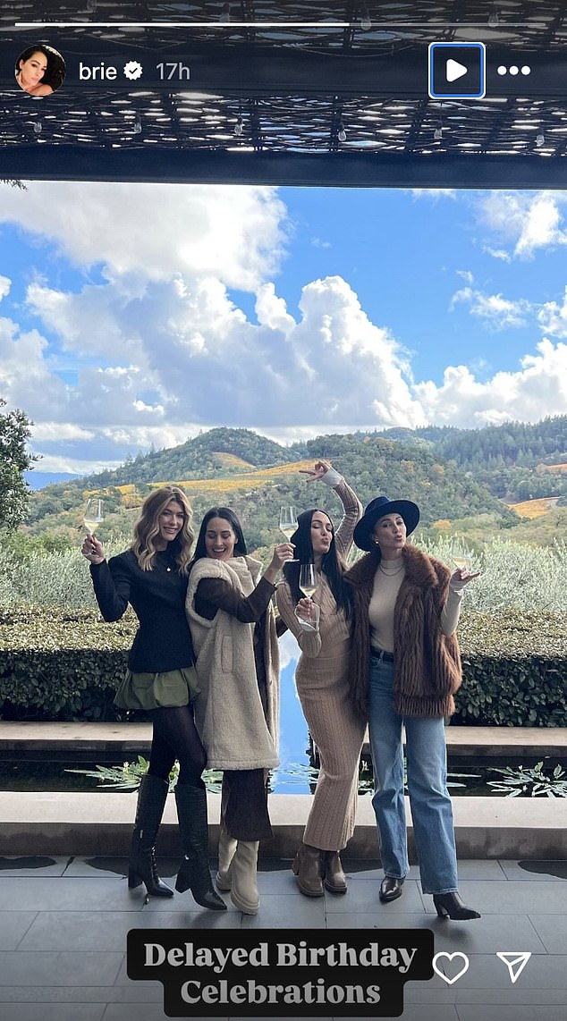 The twins celebrated their 41st birthday in the famous wine country