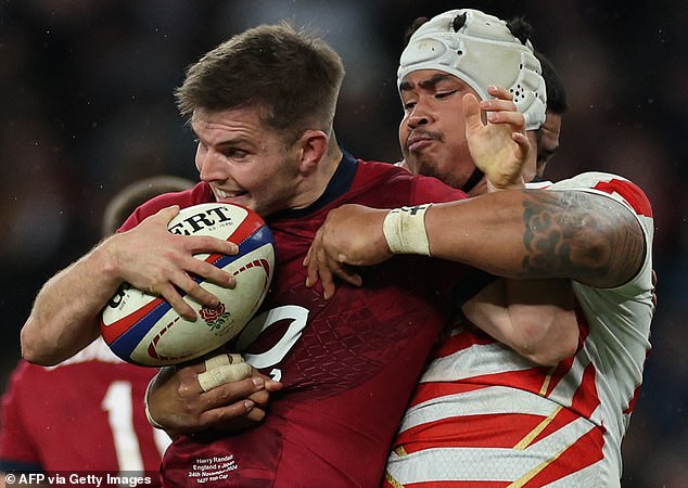 The visitors could only score when England were 28-0 up, with Dylan Riley scoring Japan's first try