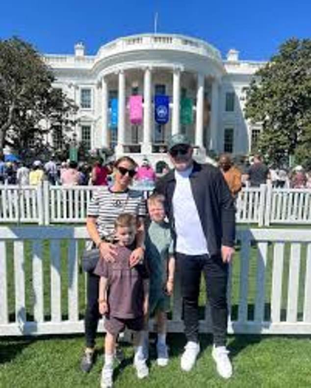 Coleen, Wayne and two of their children visited the White House, where they met then US President Donald Trump in 2018