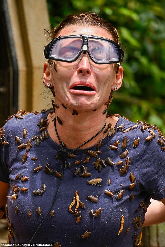 The anecdote occurred as she underwent her Bushtucker trial last night and was forced to lie in a sea of ​​cockroaches and rats - a far cry from the luxury of her £20million Cheshire mansion