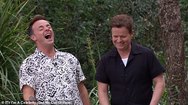 A very impressed Ant and Dec told Coleen: 'You were very calm, very quiet, you just carried on'