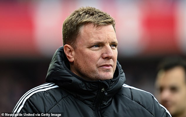 Newcastle's Eddie Howe's side are aiming for their fourth straight win in the Premier League