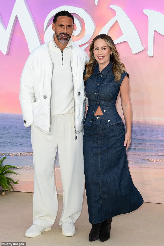 Also at the star-studded premiere were Kate and Rio Ferdinand, as Kate, 33, showed off her incredible figure in a denim co-ord