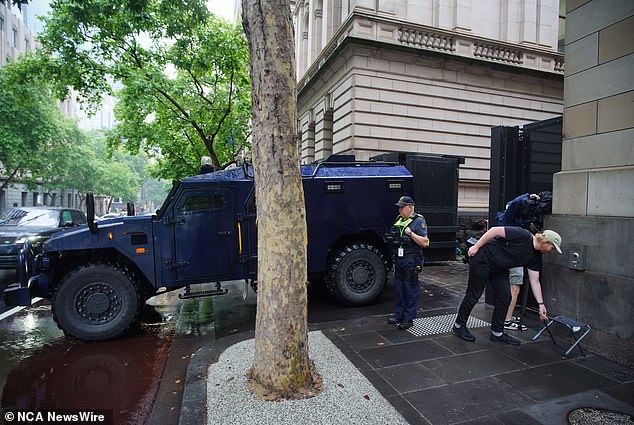 Mokbel could only stare at the media pack standing at the grand gates of the Supreme Court alley where prison trucks drop off their chained passengers every day