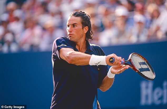 Rafter won two US Open titles in his career (pictured above, in the 1997 final) and was also world number one in 1999