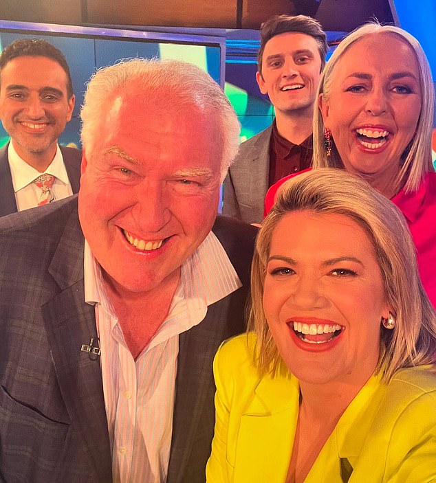 Where Steve once graced the screen with his dark hair and suit and tie on shows like Tonight Live, he now embraces the gray. The 'silver fox' version of the Fast Forward star was all smiles when he recently appeared on The Project. Pictured with from left to right Waleed Aly, Sam Taunton, Liz Ellis, Sarah Harris