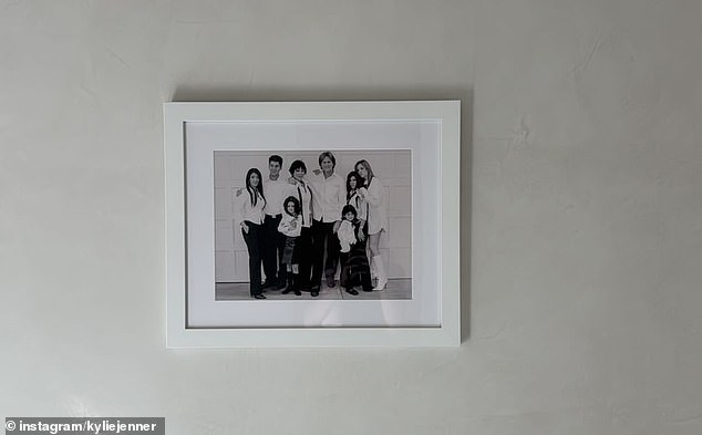 She also shared a black-and-white family portrait of all her siblings and her parents Kris and Caitlyn Jenner before the former Olympian's transition.