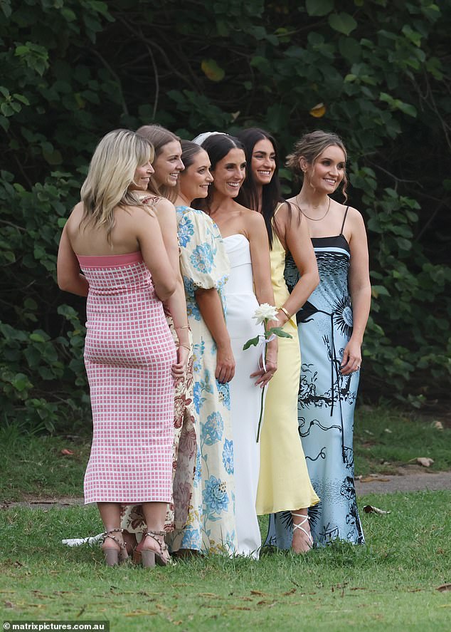 Luke and Emily exchanged vows in front of friends and family as the bridesmaids arrived in their favorite dresses, eschewing the tradition of matching ensembles