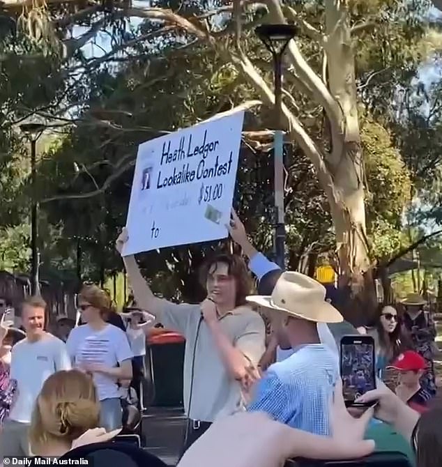 With a huge turnout at the outdoor event, winner Jude was seen serenading the crowd with a rendition of Can't Take My Eyes Off You after being declared the winner