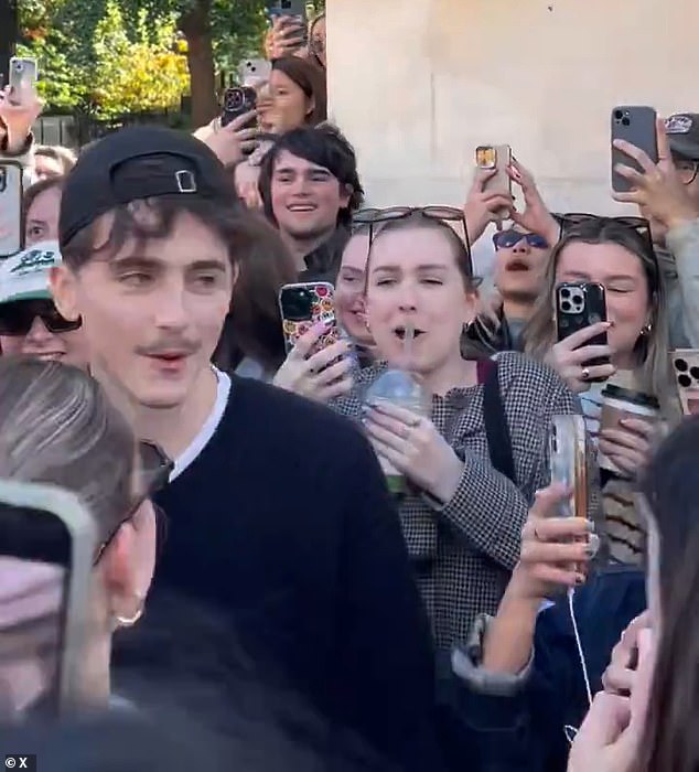 Just weeks earlier, Timothee Chalamet had caused pandemonium among his fans in New York by showing up unexpectedly for his own lookalike contest.