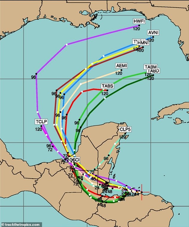 The storm is no longer expected to directly hit Florida, which will see only light rainfall this weekend before Sara fades out on Monday.