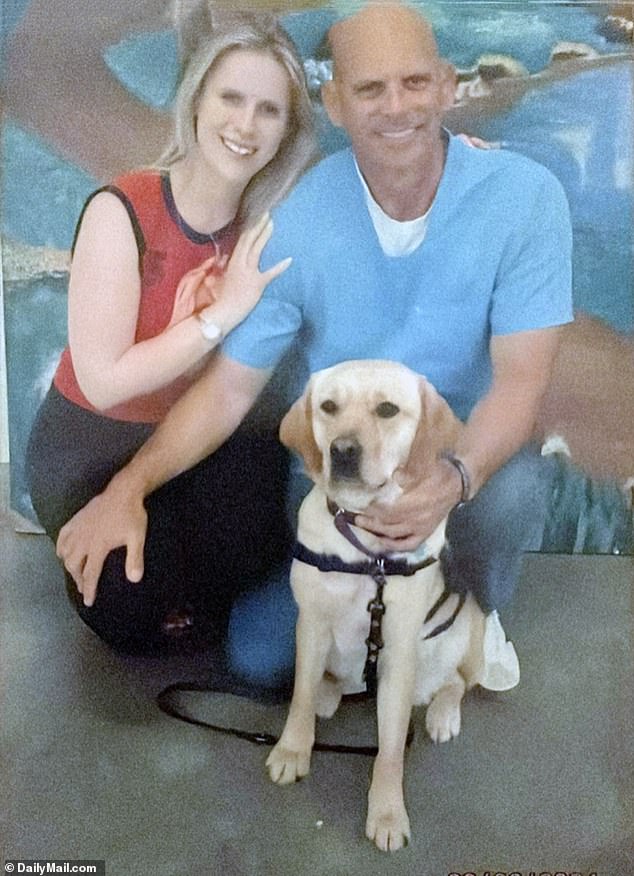 Milly made the 5,000 mile journey from her home in Altrincham, Greater Manchester, to San Diego to visit her much older boyfriend and was photographed with him in prison