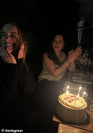 On Sunday, Emilia took to Instagram and shared photos from her birthday dinner