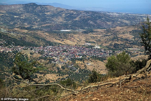 A view of the village of San Luca in the southern region of Calabria, taken on August 16, 2007