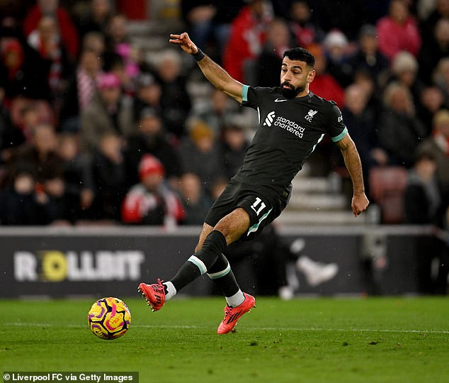 Salah scored twice as Liverpool came from behind to salvage a 3-2 win over Southampton on Sunday