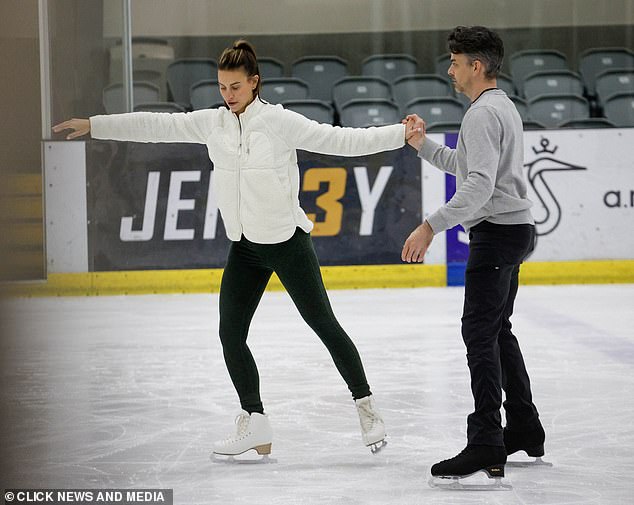 She said candidly: 'Everyone has said to me "Oh, can you skate?" No, I can't skate, I did Winter Wonderland on Sunday